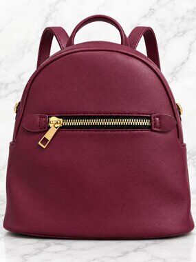 NWT | CRUISE CLUB Mini Backpack Burgundy Berry Faux Leather